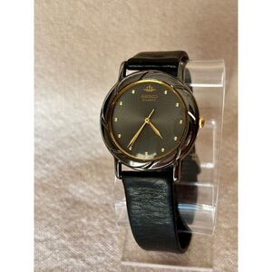 Vintage 2000 Seiko 7N01-6A60 Galaxy black dress watch, new battery